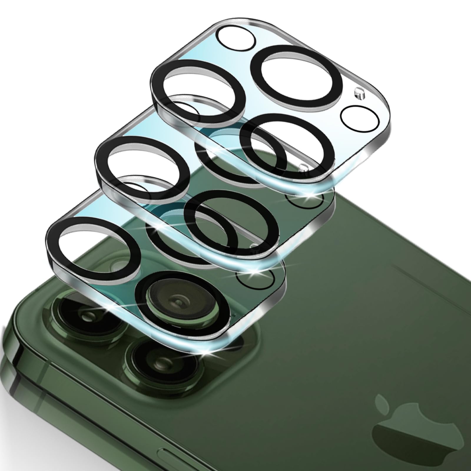 Protector de cámara para iPhone 11 Pro Max/iPhone 11 Pro [3 unidades], iPhone 11 Pro Max Cámara Dureza Gla Protector de pantalla, HD transparente, antiarañazos, ultra HD Clear