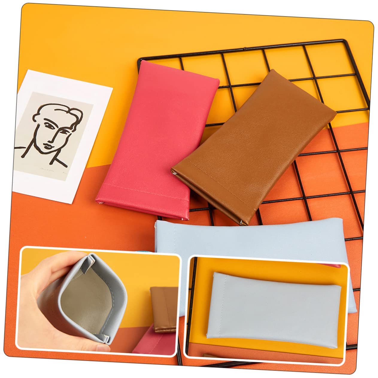 Holibanna 3 Set Di Porta Occhiali in Acetato Elegante Elegante Borsa Per Occhiali E Custodia Per Occhiali Da Sole Robusta E Facile Da Pulire Per I Viaggi 3 Pezzi*3