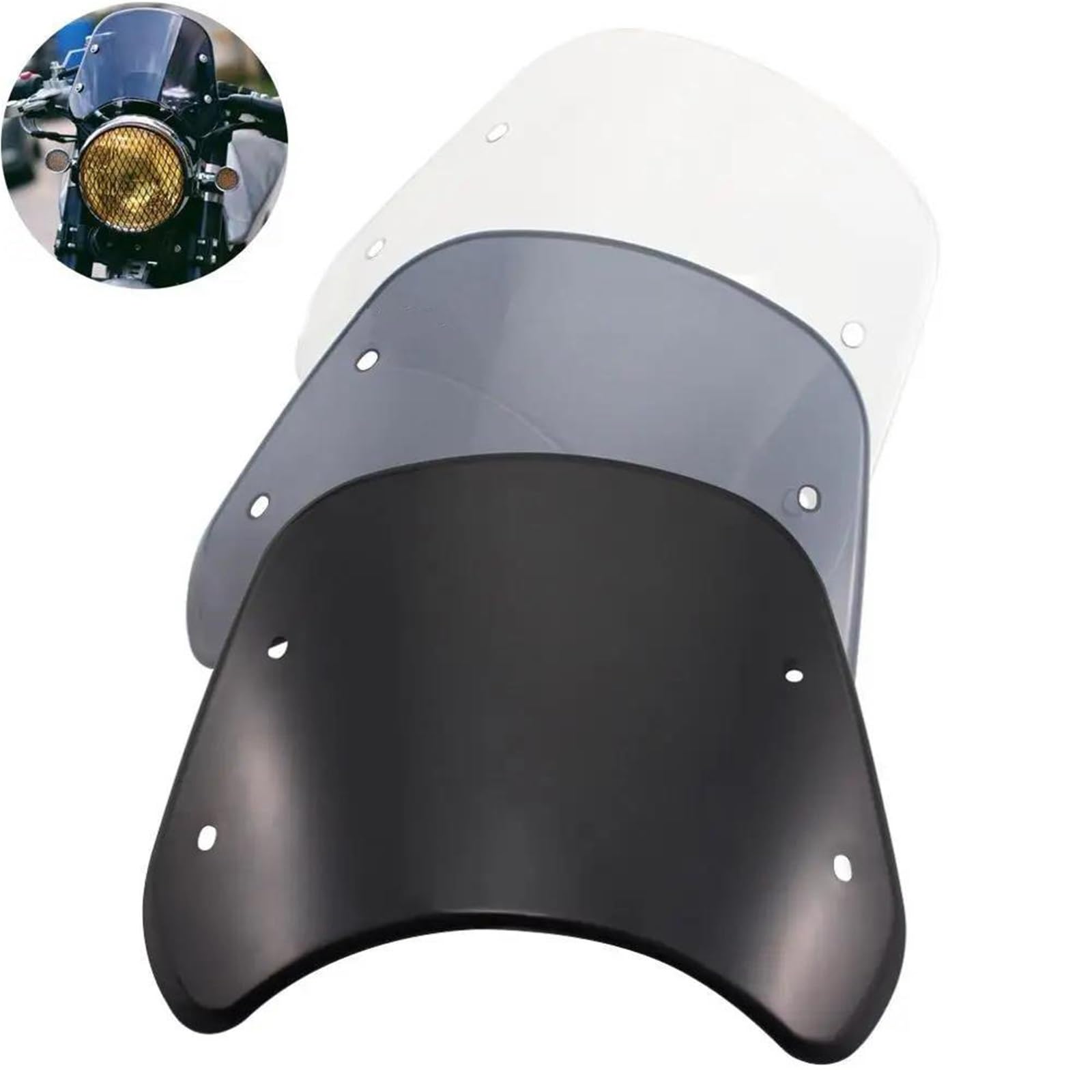 Parabrezza Per Moto, Benelli Leoncino 250, Leoncino 500 Trail Sport, Accessori Per Cupolino, Parabrezza Deflettore Del Vento (Fumo, X-2)