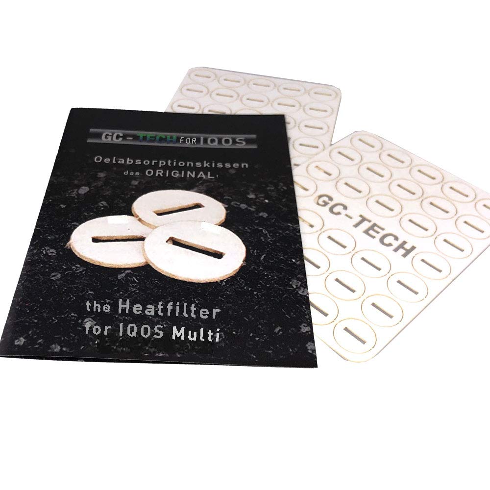 GC TECH Heat Filter Compatible with IQOS Holder 3 Multi, Multi Oil Absorption Cushion Filter, Pack of 64