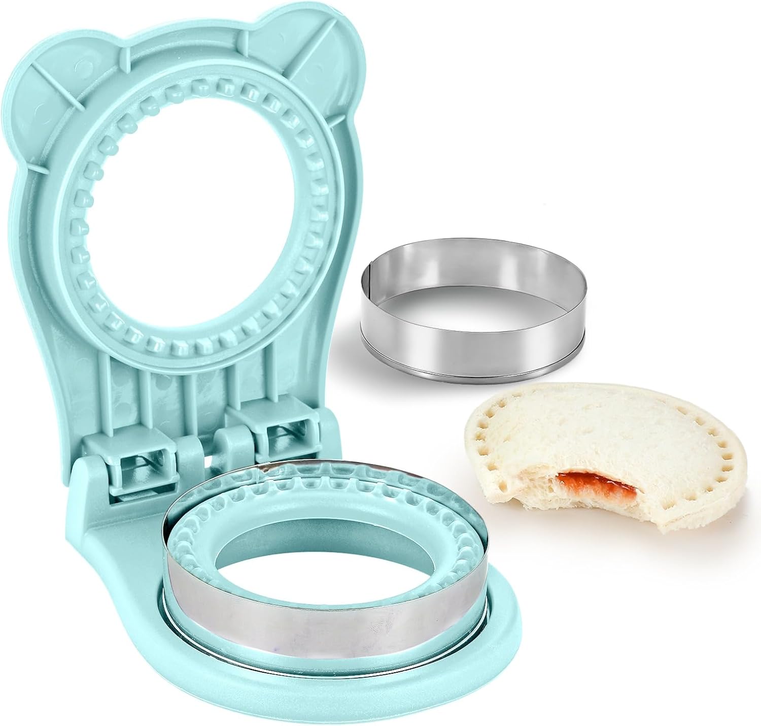 Junejour Sandwich Press Uncrustables for Kids 3.9 inch