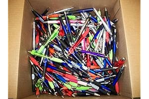 500 Bulk Value Pack of Misprinted Ballpoint Pens