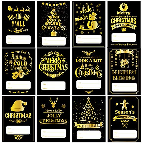 120 Pcs Self Adhesive Christmas Holiday Gift Name Tags Stickers On Christmas Present Labels Decoration