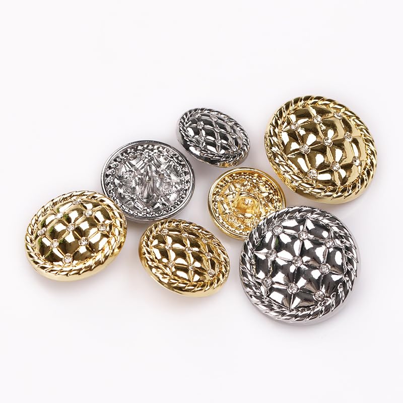 botón, 20 piezas, moda for ropa, cárdigans, abrigos(Light Gold,20 mm)