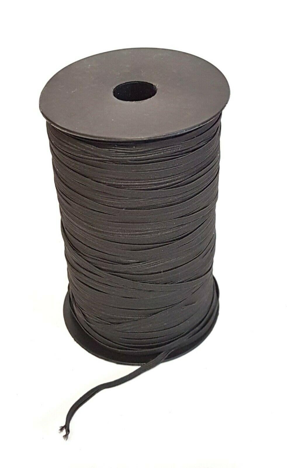 260 Meter Spule/Rolle 3mm Breit flach Gummiband, Gummikordel, Gummischnur, Gummilitze