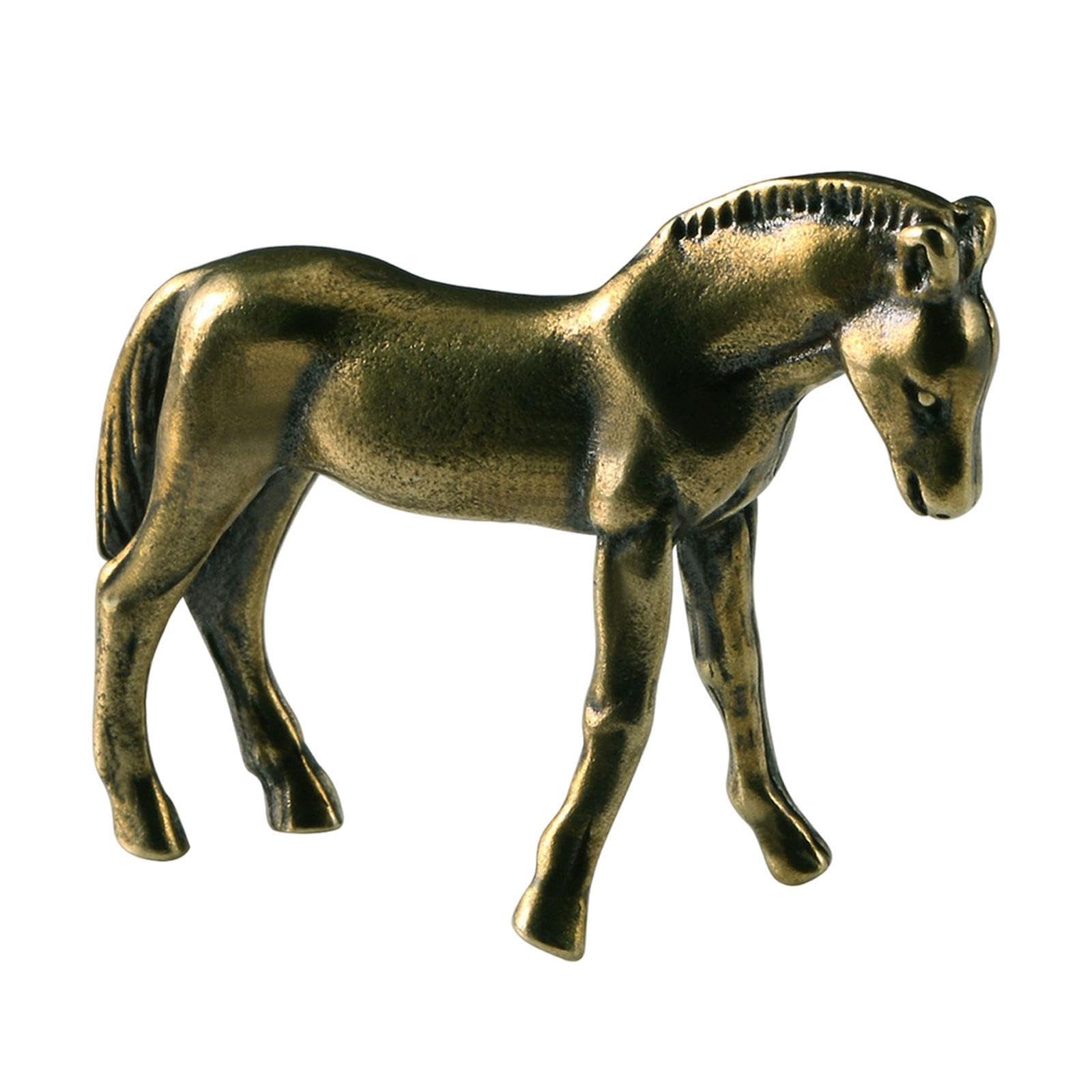 Zambuph Durable Miniature Horse Figurine Unique Elegant Decorative Accent