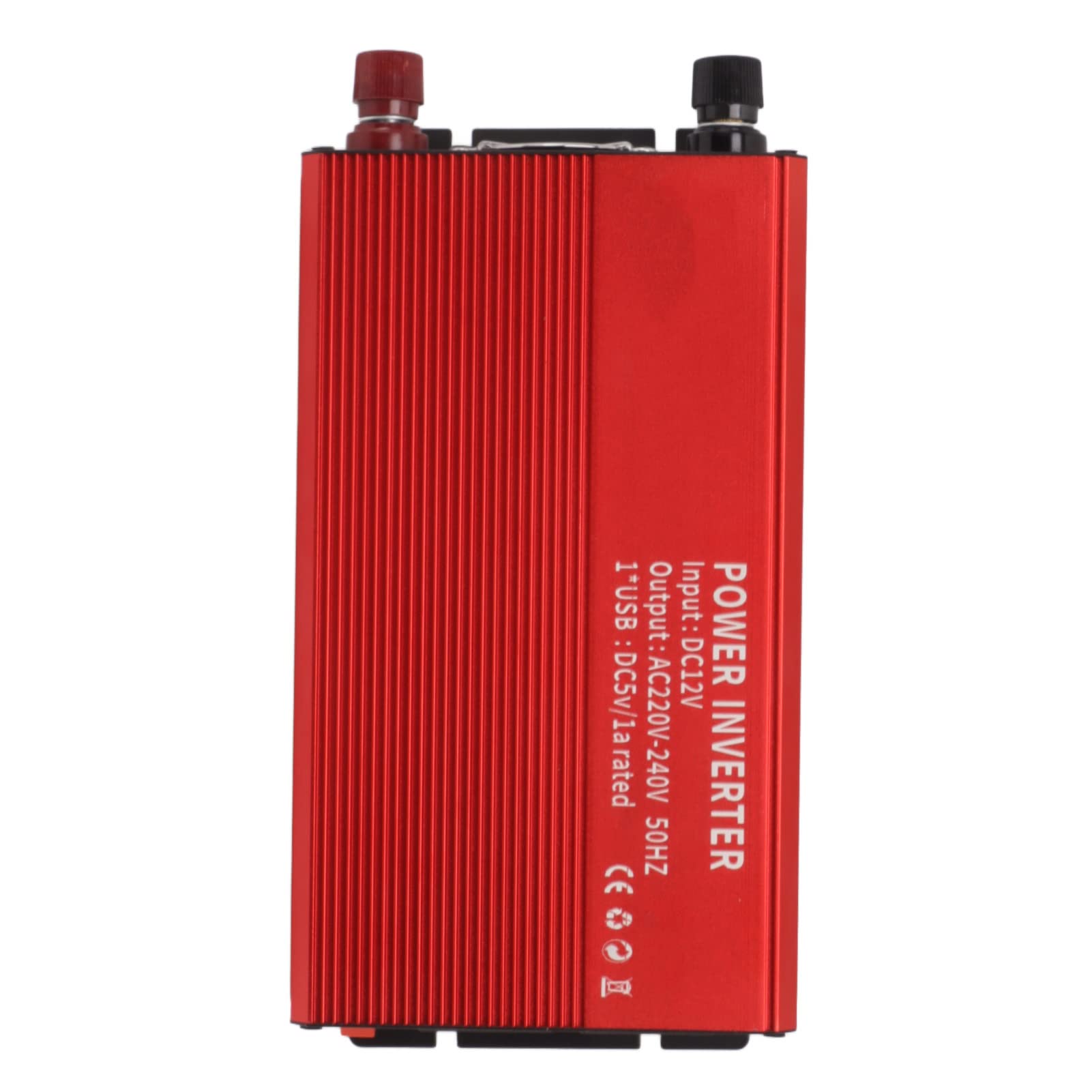 Falownik Solarny, Falownik ze Stopu Aluminium 12 V do 220 V 1500 W, Moc Szczytowa 3500 W, Wyjście 50 Hz, Alarm Niskiego Napięcia, do Podróży Samochodem Awaryjne Wsparcie Kemping