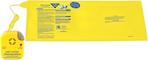 Miniatura 4 de Alarma de cama segura para adultos mayores, almohadilla con sensor de presión de movimiento de 12 x 30 pulgadas, monitor de paciente de 80 dB con