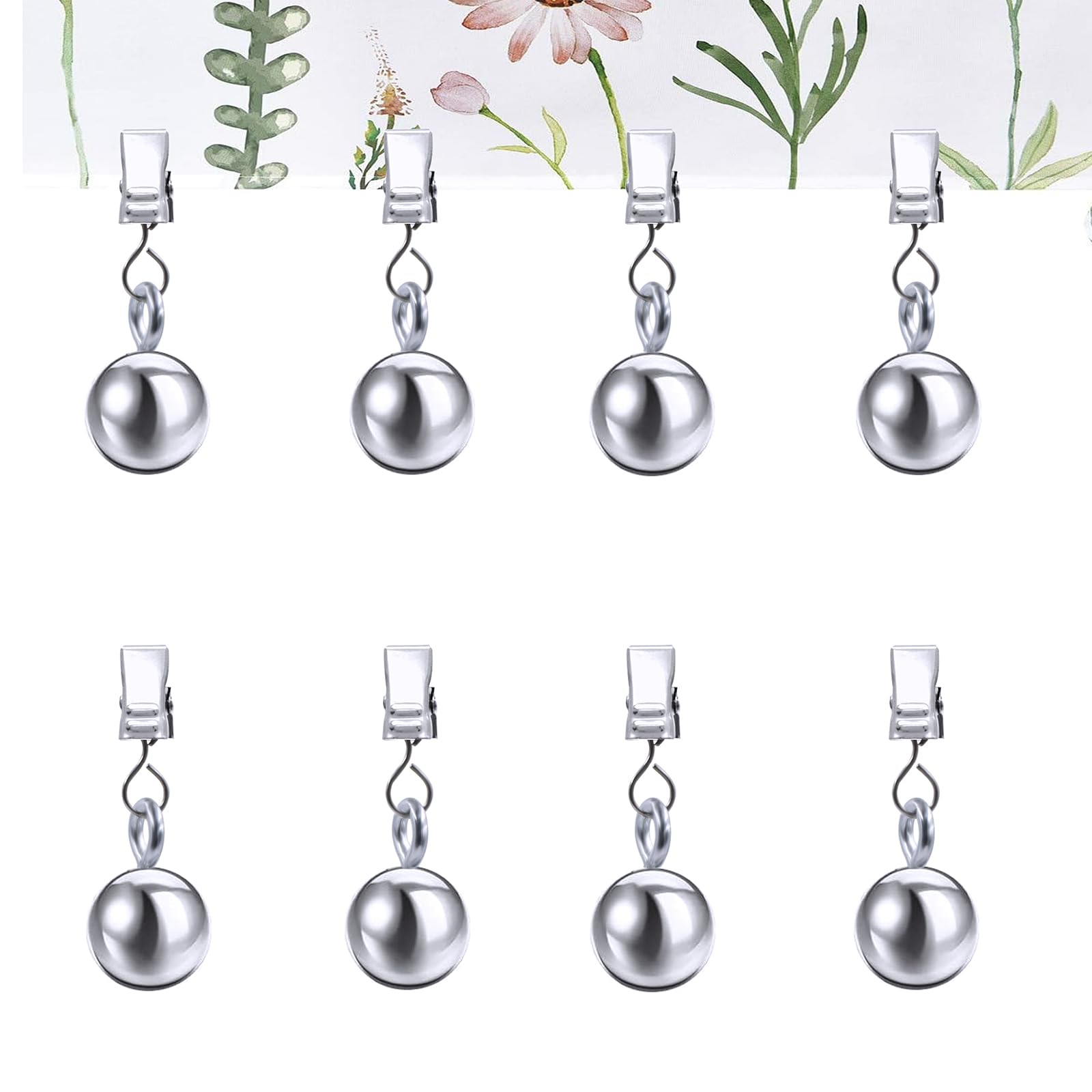 JINGHANGER 8 Stück Tischdeckenbeschwerer Tischdecken Gewicht mit Metallclip Tischdeckenklammern Tischgewichte Kleiderbügel für Draußen Hochzeit Picknick Garten Party