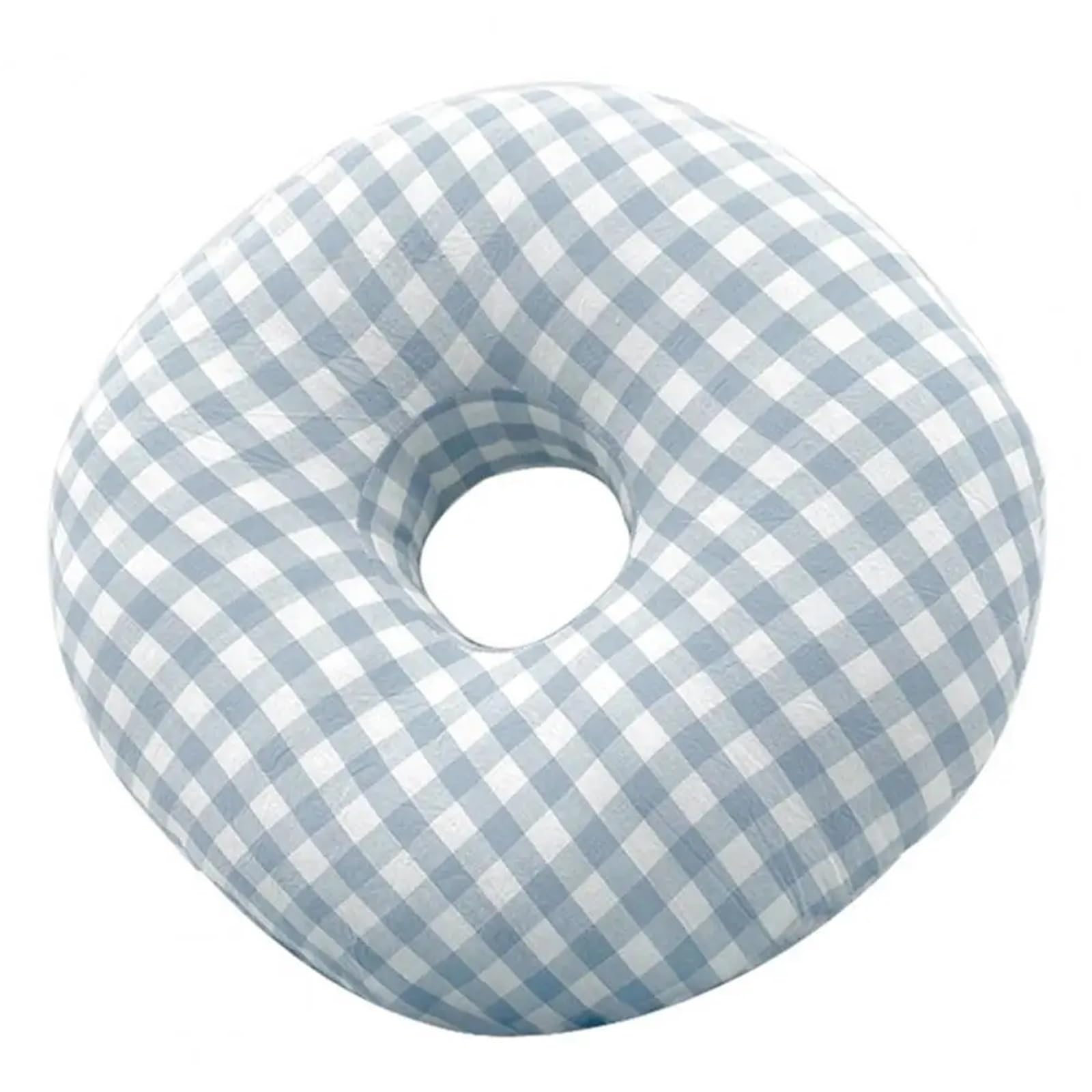 LuoAXINN Piercing Pillow 30x30cm Ear Piercing Pillow For Side Sleepers Donut Pillows With Hole Protector Neck Head Support(Blue)