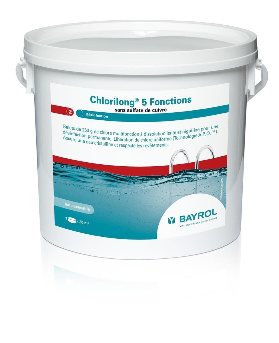 Bayrol Chlore Multifonctions Chlorilong Power 5 Fonctions - 10kg