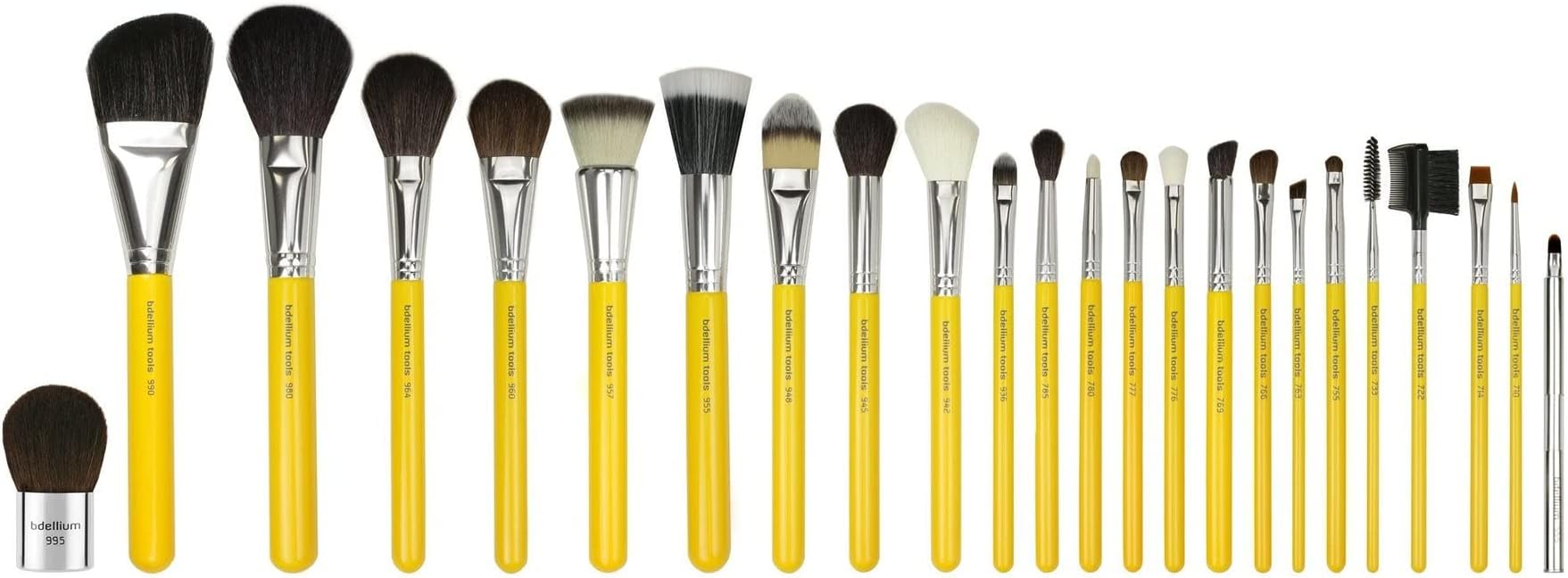 Bdellium Tools Professional Makeup Brush Studio Series - Luxury 24pc. Brush Set with Roll-Up Pouch