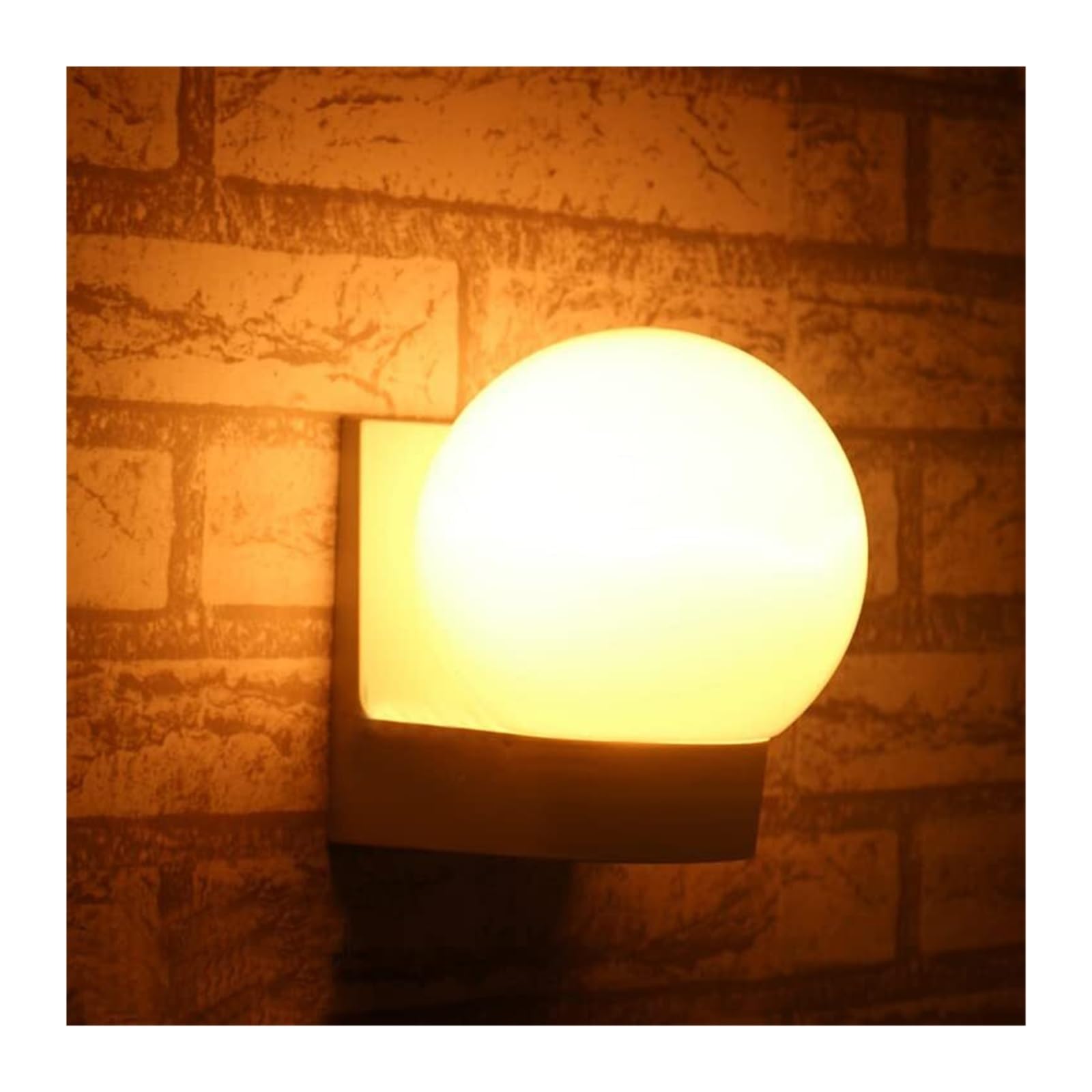 Khukhu Black Base(10W) 15W Led Outdoor Light Fixture Terrace Wall Lanterns Lamp E27 Bulb,Waterproof Exterior Wall Sconce Lamp,Pmma Milky White Lampshade(,3000K)