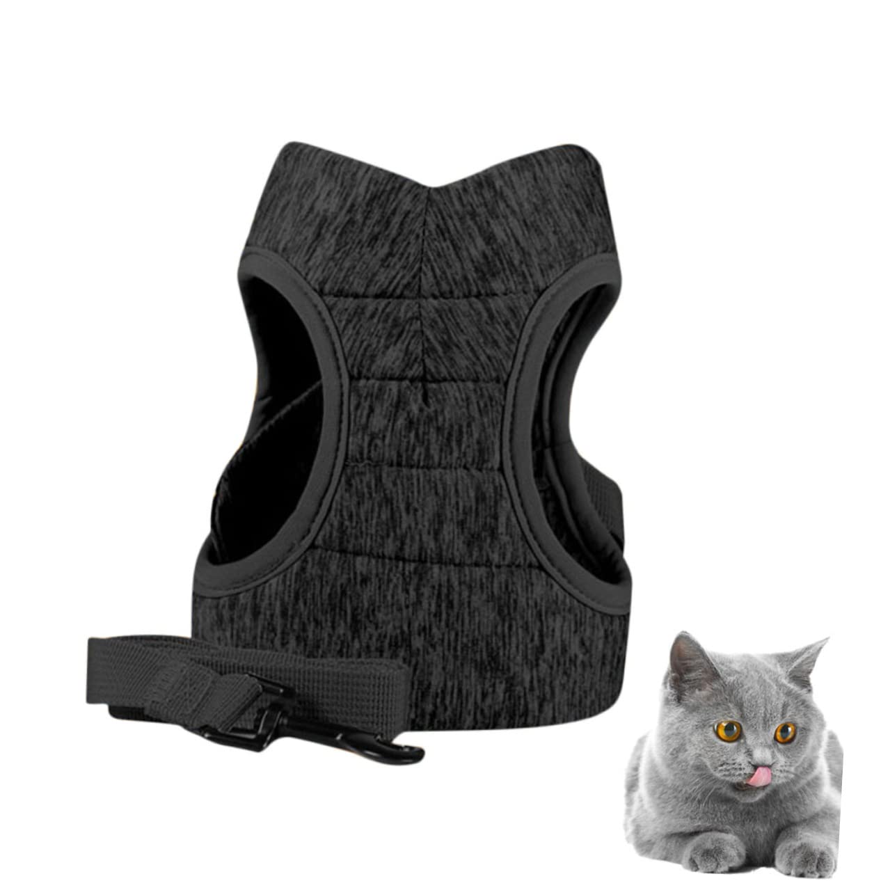 INOOMP 3piezas Arnés para Gatos y Cómodo Arnés Antitirones De Pecho Transpirable Diseño s