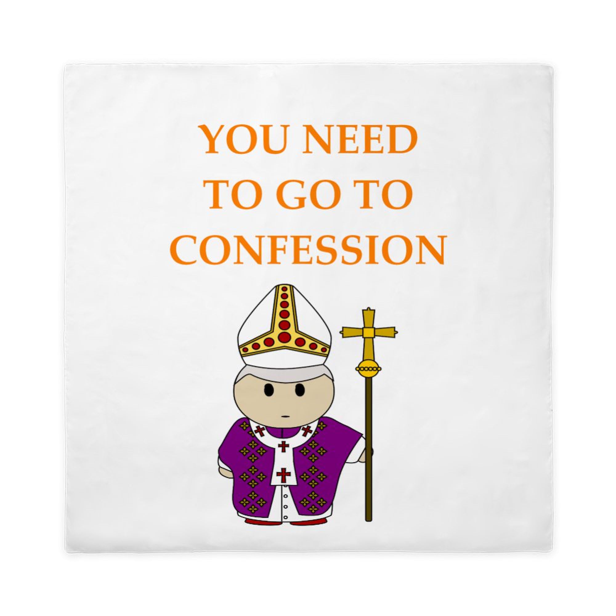 CafePress Confession Queen Duvet Cover, Printed Comforter Cover, Unique Bedding