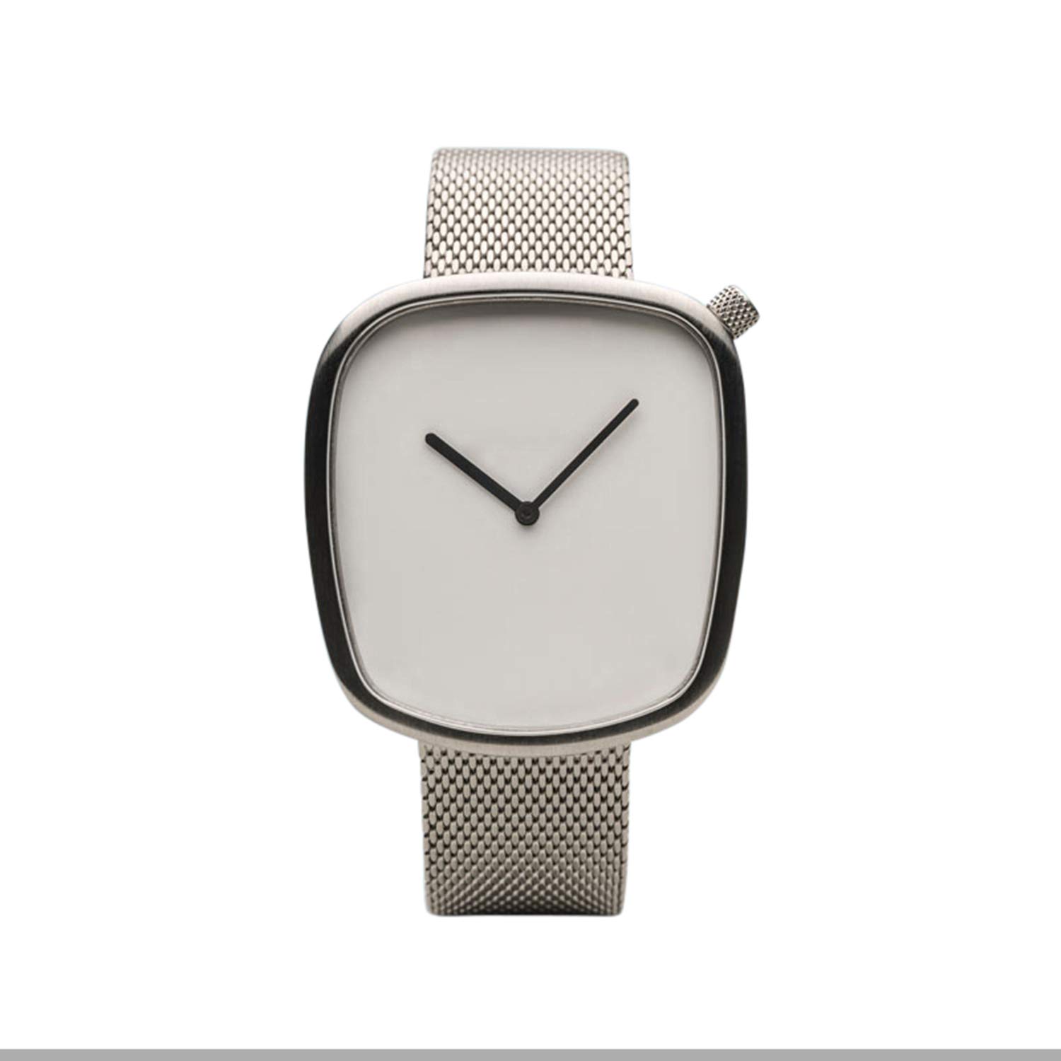 Bering Unisex Quarz Uhr | Armbanduhr 40 mm Edelstahlgehäuse und Zifferblatt | Milanaisearmband | Saphierglas | 3 ATM | 18040