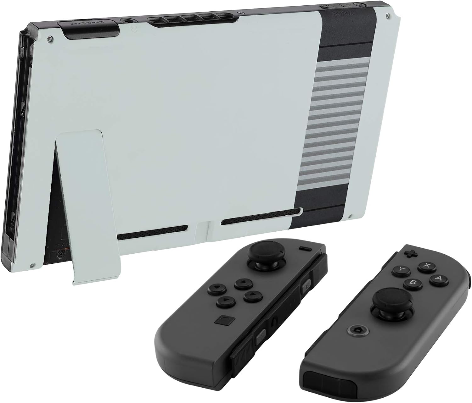 Bеѕt Dеаl Chеар 🛒 eXtremeRate Soft Touch Grip Classics NES Style Console Back Plate DIY Replacement Housing Shell Case for Nintendo Switch Console with Kickstand – JoyCon Shell NOT Included