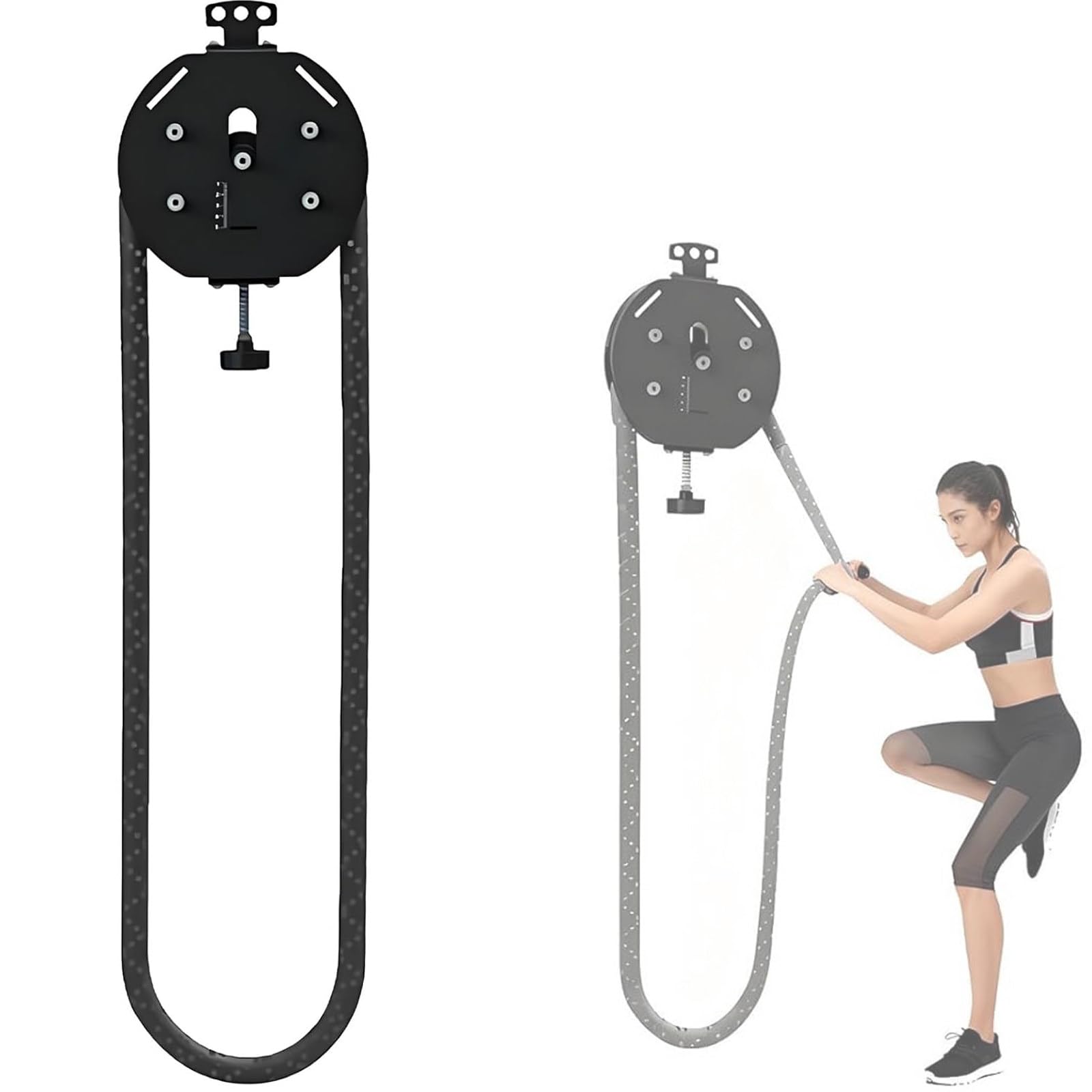 Tragbares Seilzugsystem mit Endlos-Seiltrainer für einstellbaren Widerstand, Ganzkörpertraining zu Hause