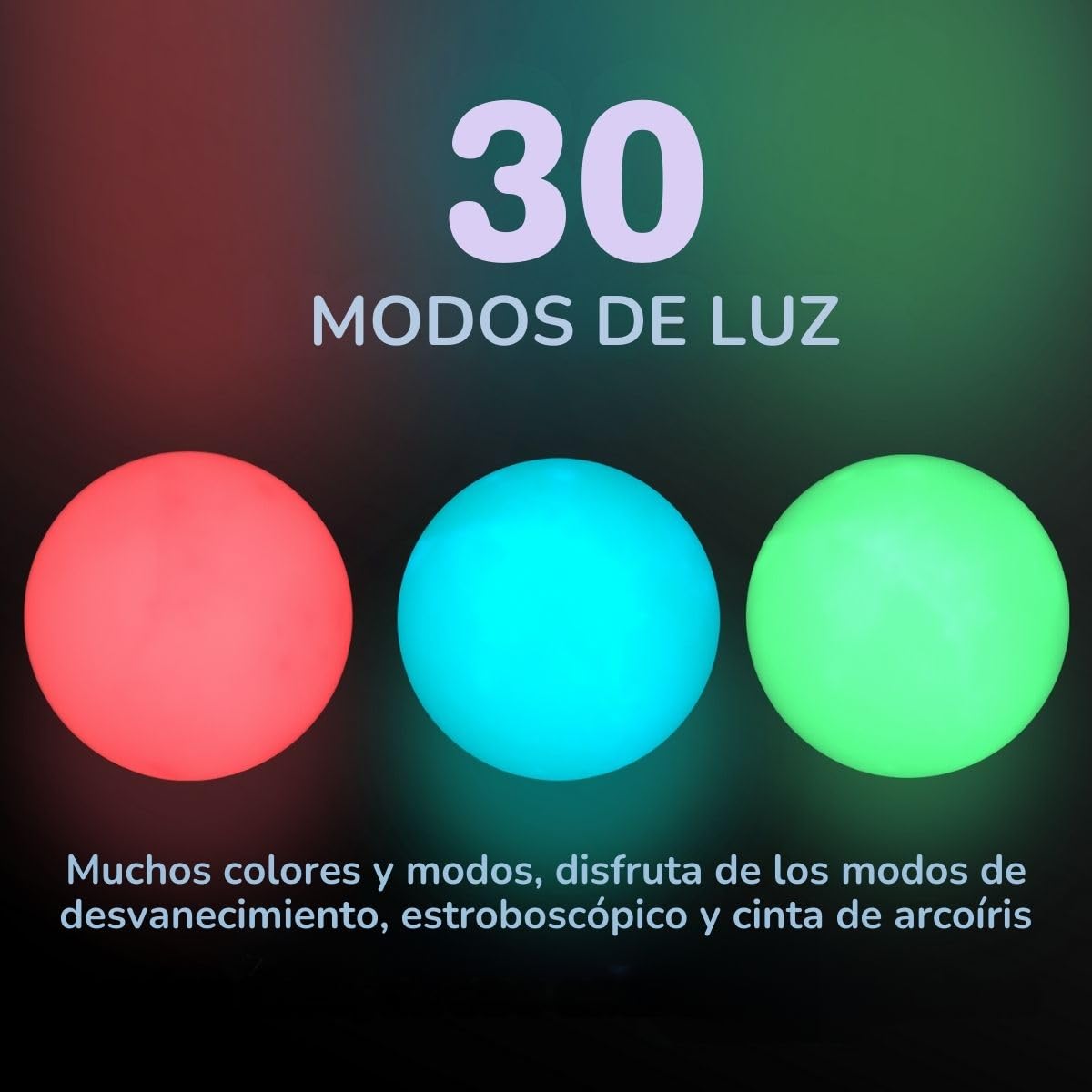 Juego de 3 Pelotas Malabares LED - Bolas Malabarismo con Luz Luminosa y Efecto Arco Iris | Juguetes Giratorios con Luces para Principiantes y Profesionales | Bolas Malabares para Niños y Adultos