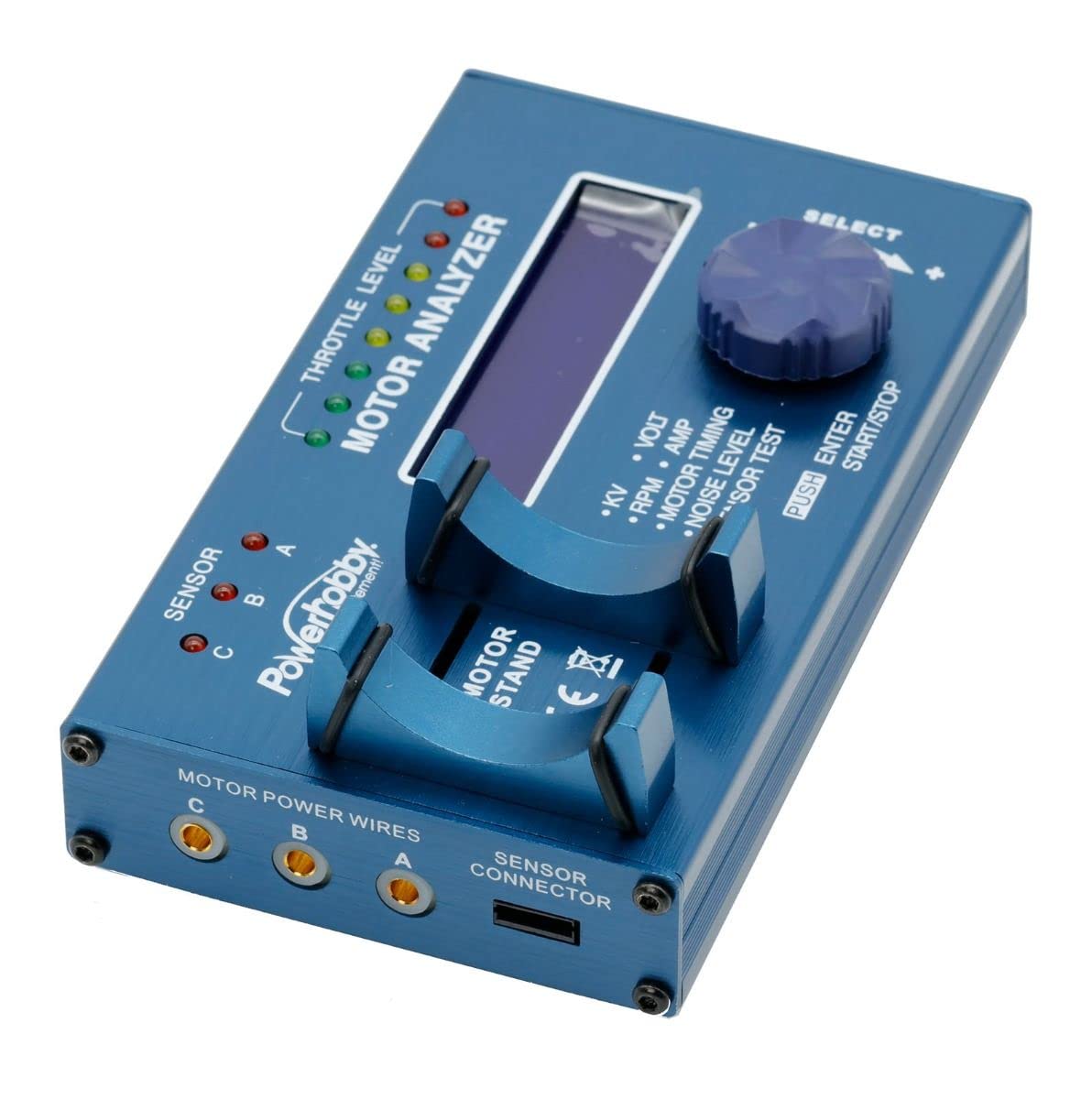 Powerhobby BMA-01 Brushless RC Motor Analyzer RPM KV Controllo di tensione (senza sensore)