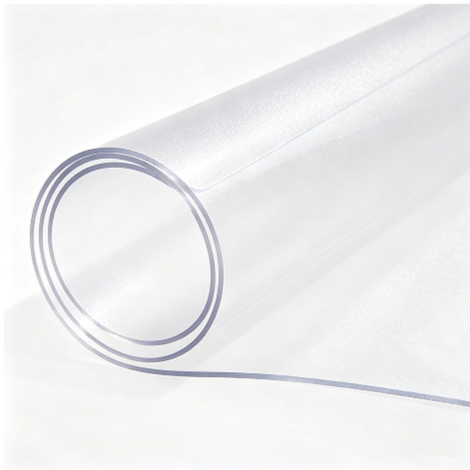 Schreibtischmatte Klare PVC Wasserdichte Rutschfeste | Schreibtischunterlage Transparent mit runden Kanten, fleckenfest langlebig für Büro Zuhause(Frosted-1.5mm,80x110CM)