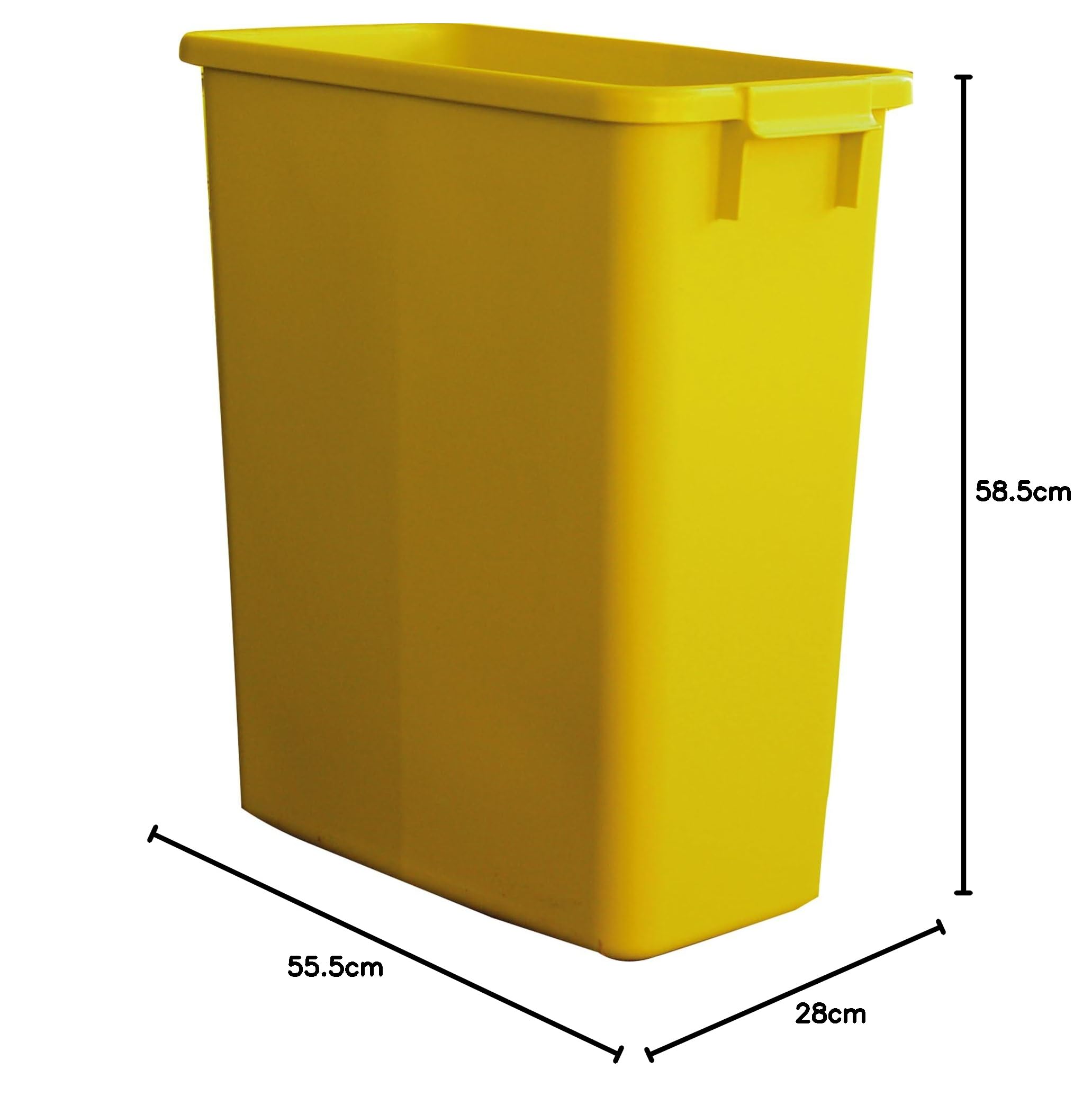 Graf Mehrzweck-Behälter eckig 60 Liter gelb
