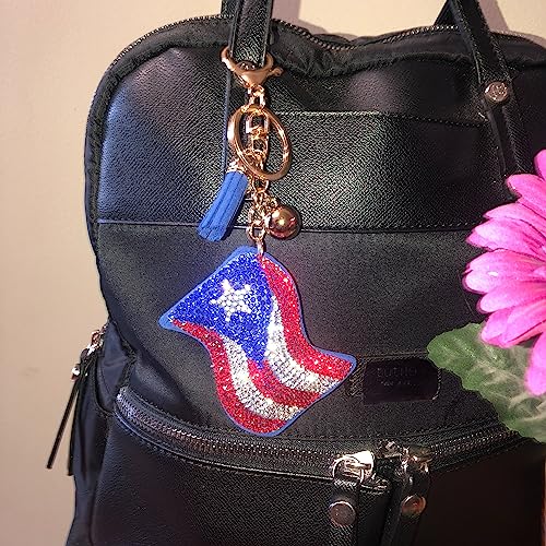 Popfizzy Rhinestone Keychains for Women and Girls, Bling Backpack Keyrings, Purse Charms, Sparkle Key Fob, Fun Keychain Gifts2