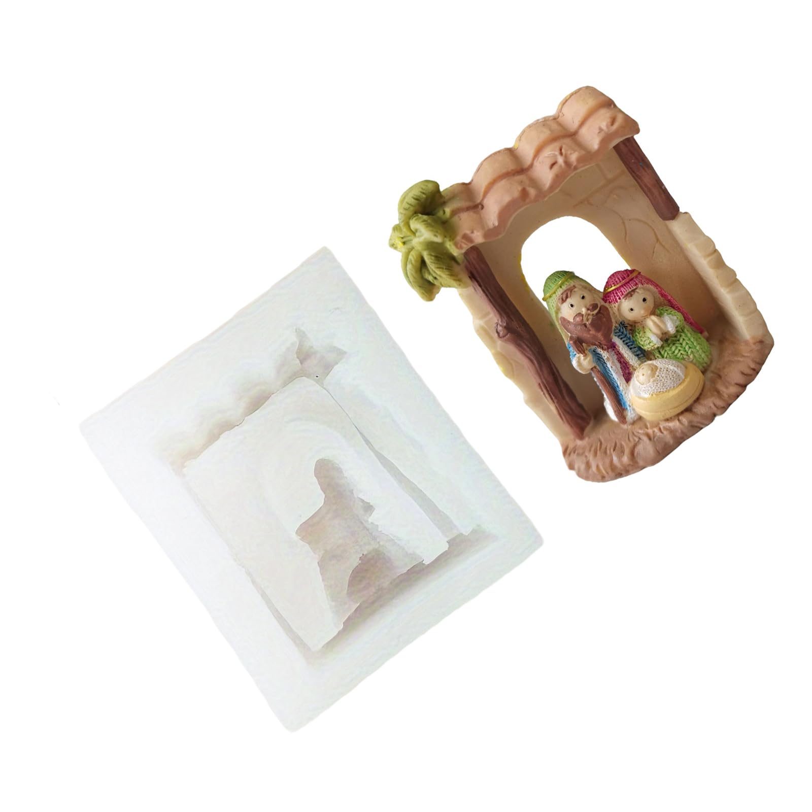 SHINLHUA Holiday Silicone Mold Multipurpose for Resin Casting, Soap Crafting Detailed Texture Elastomer Cast