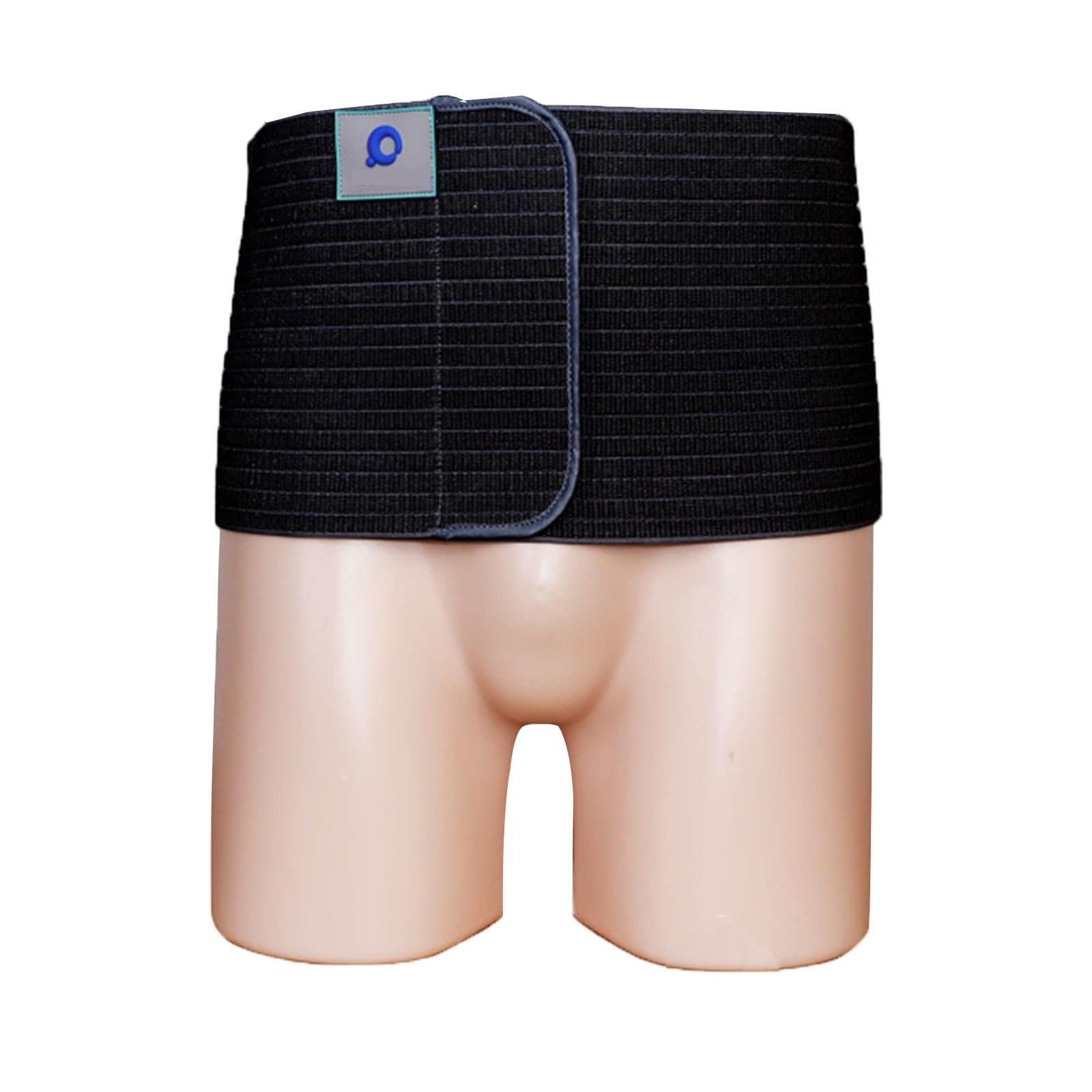 Adjustable Abdominal Hernia Belt Unisex, Abdominal Brace with 2 Removable 3D Shaped Support Pad for Abdominal Pressure, Lumbar Support(Black,Medium)