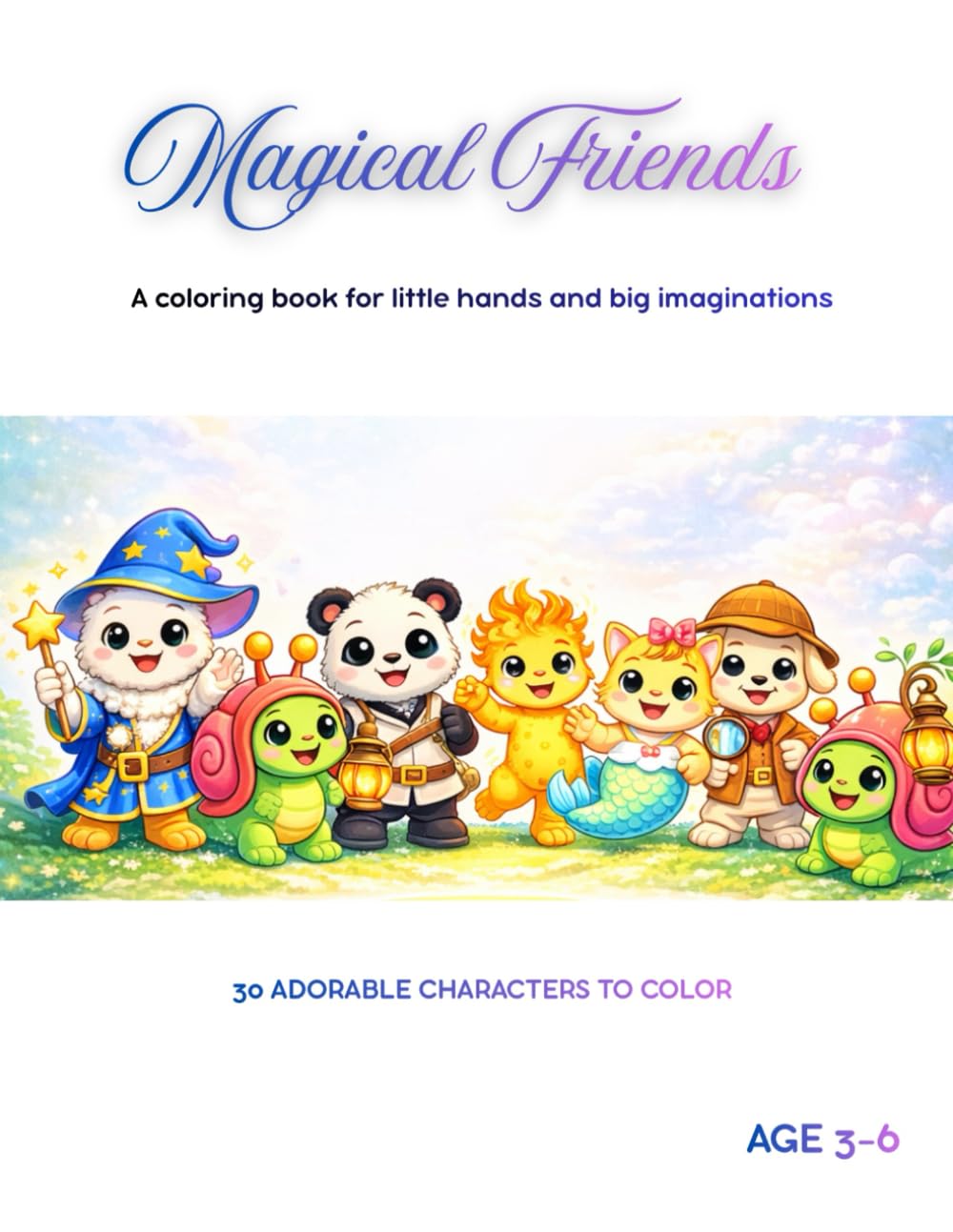 Magical Friends: A Coloring Book for Little Hands and Big Imaginations