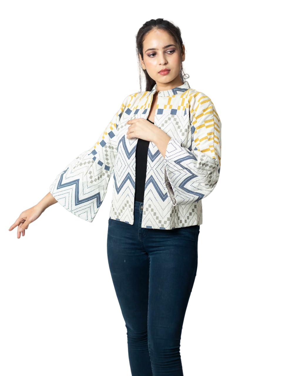 MynxWomen Solid Casual Jacket With Full Sleeve