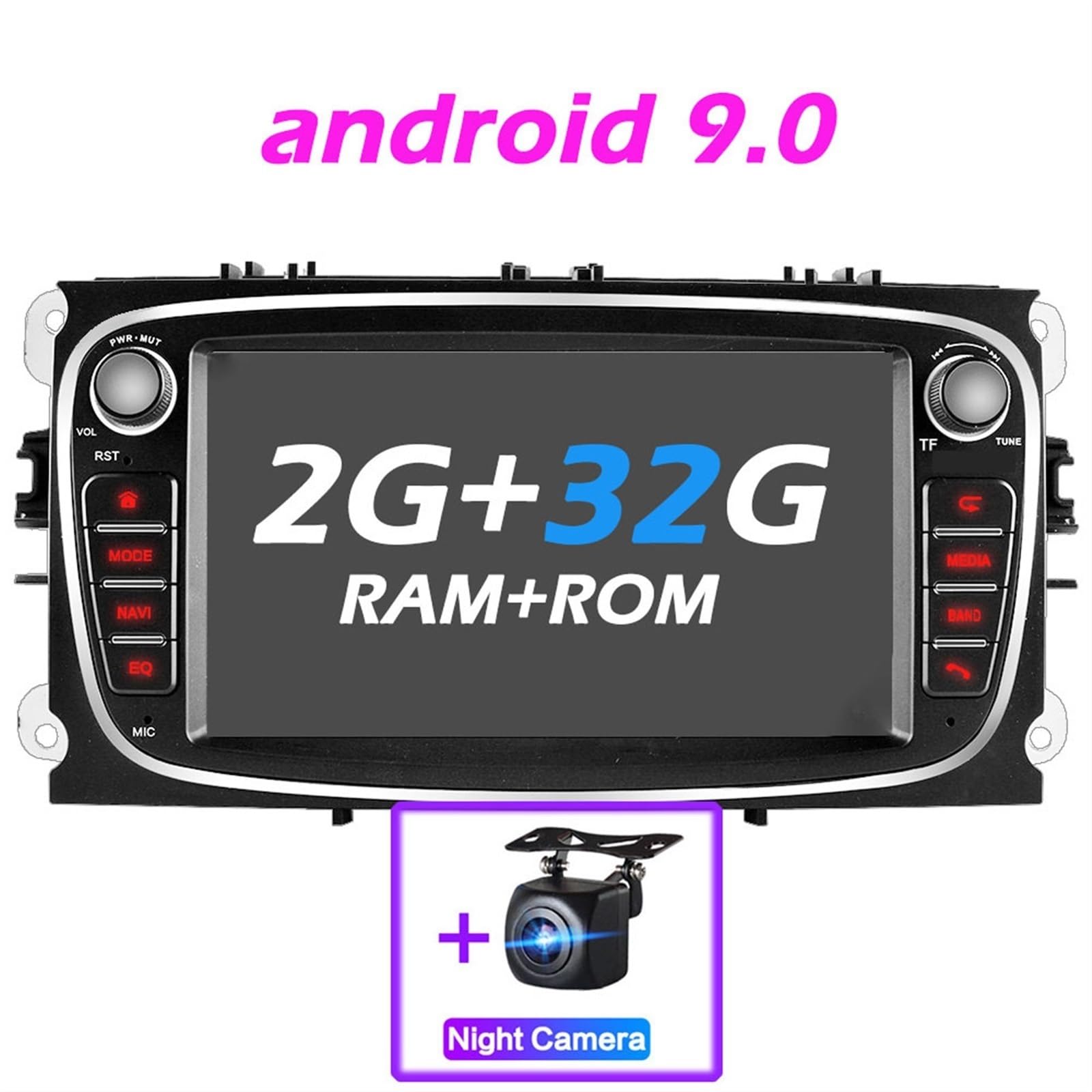 Radio samochodowe multimedialny odtwarzacz wideo, dla Focus, s