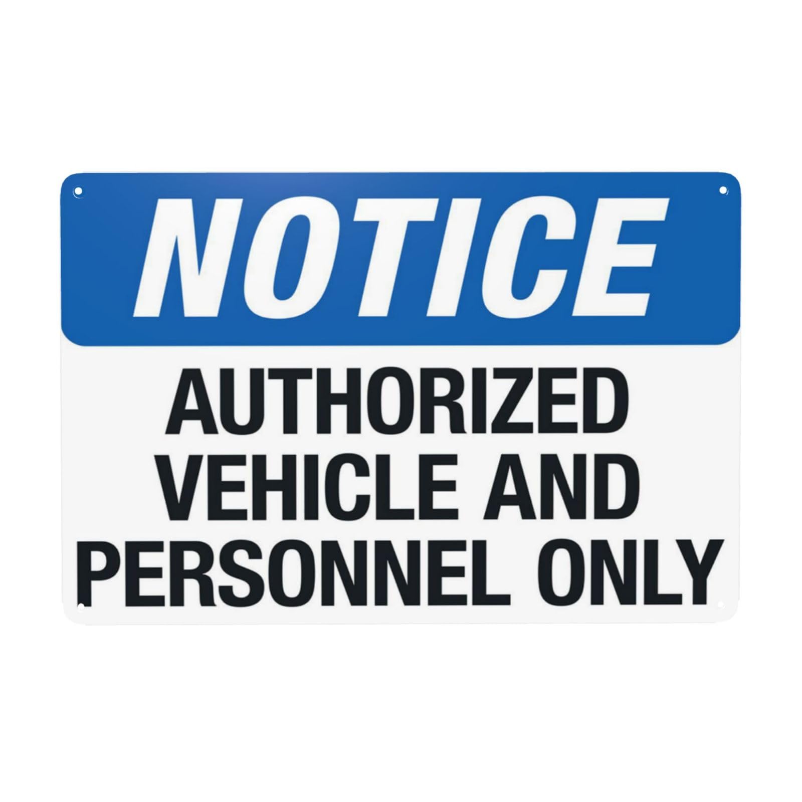 Traffic Control Retro Property Sign, Managed Zone Only Allow Authorized Vehicles And Relevant Personnel Pass 12x8 Inch
