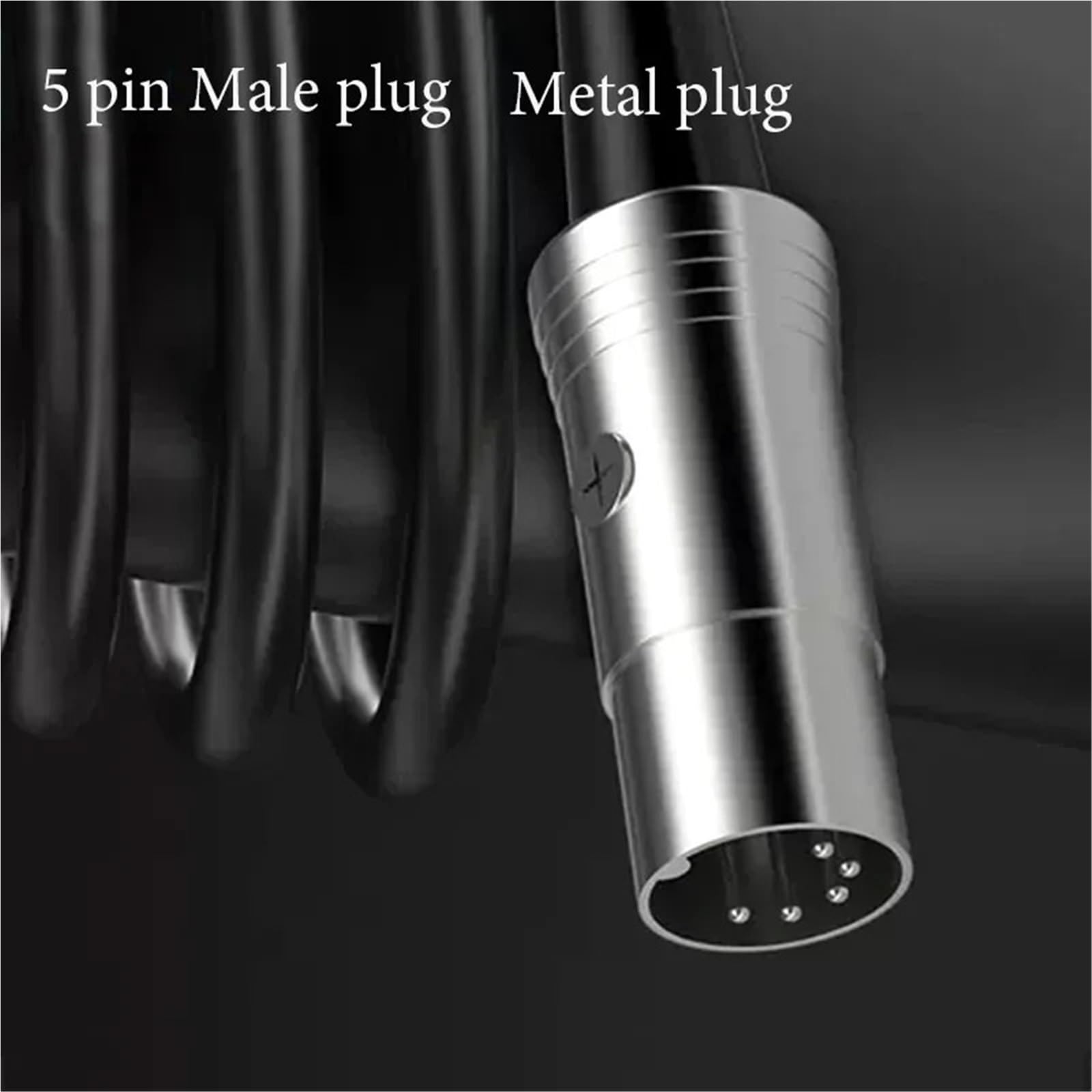Cavo audio MIDI a 5 pin Cavo adattatore XLR maschio-maschio adatto for altoparlante tastiera pianoforte elettrico(10m)