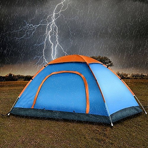 BLAPOXE Most Picnic Hiking Camping Portable Dome Tent for 4 Person Waterproof with Bag