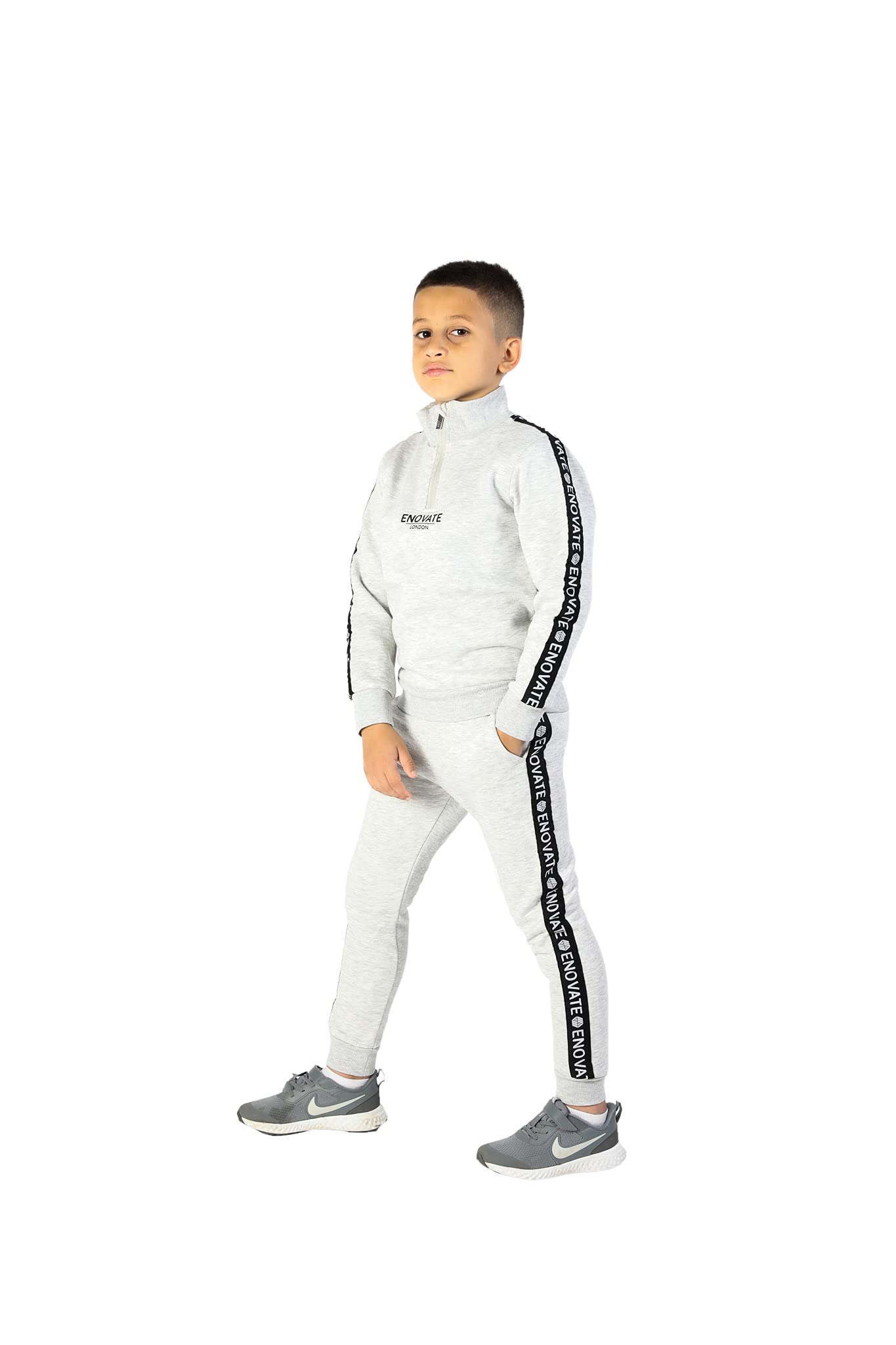 Dziecięcy dres treningowy dla chłopców i dziewczynek, designerski polar z kapturem, bez bluzy z kapturem i spodem, dres do biegania w wieku 7-14 lat