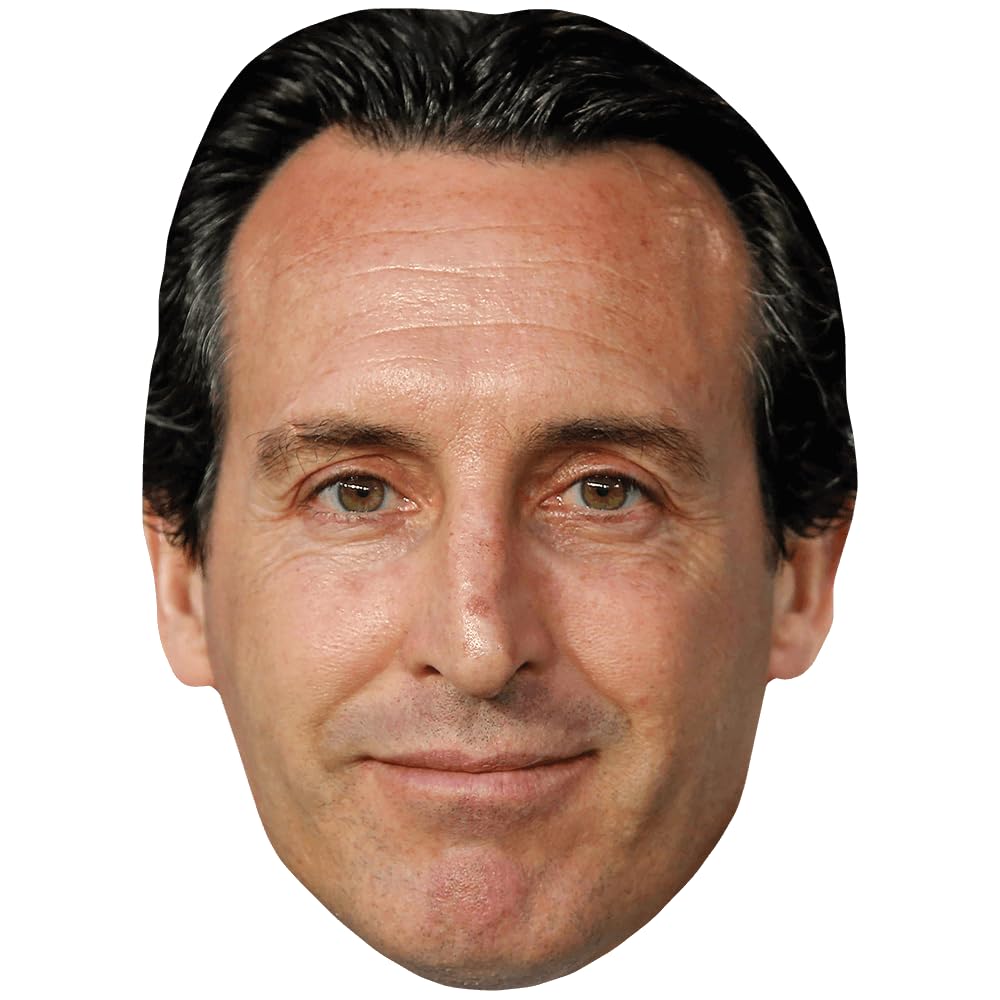 Unai Emery (Smile) Celebrity Mask, Flat Card Face, Fancy Dress Mask