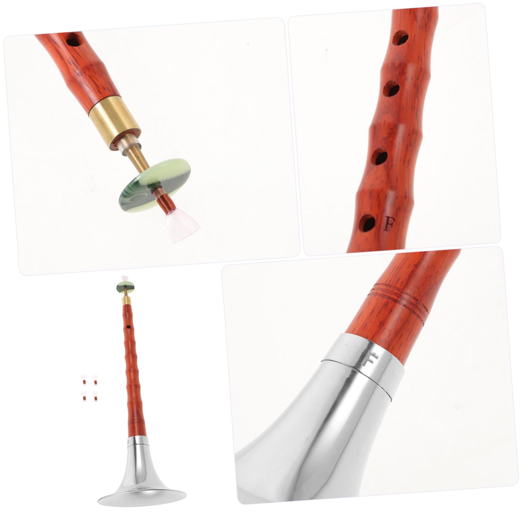 Alasum 1juego Instrumento Musical Suona Profesional De Madera Key Para Practicar y Aprender Accesorios Incluidos Para Edades