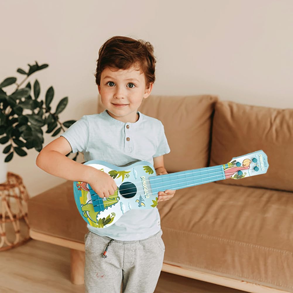 Mini Ukulele Guitar Toy 4 String for Kids Toddler Guitar Toys Cute Dinosaur - Image 4