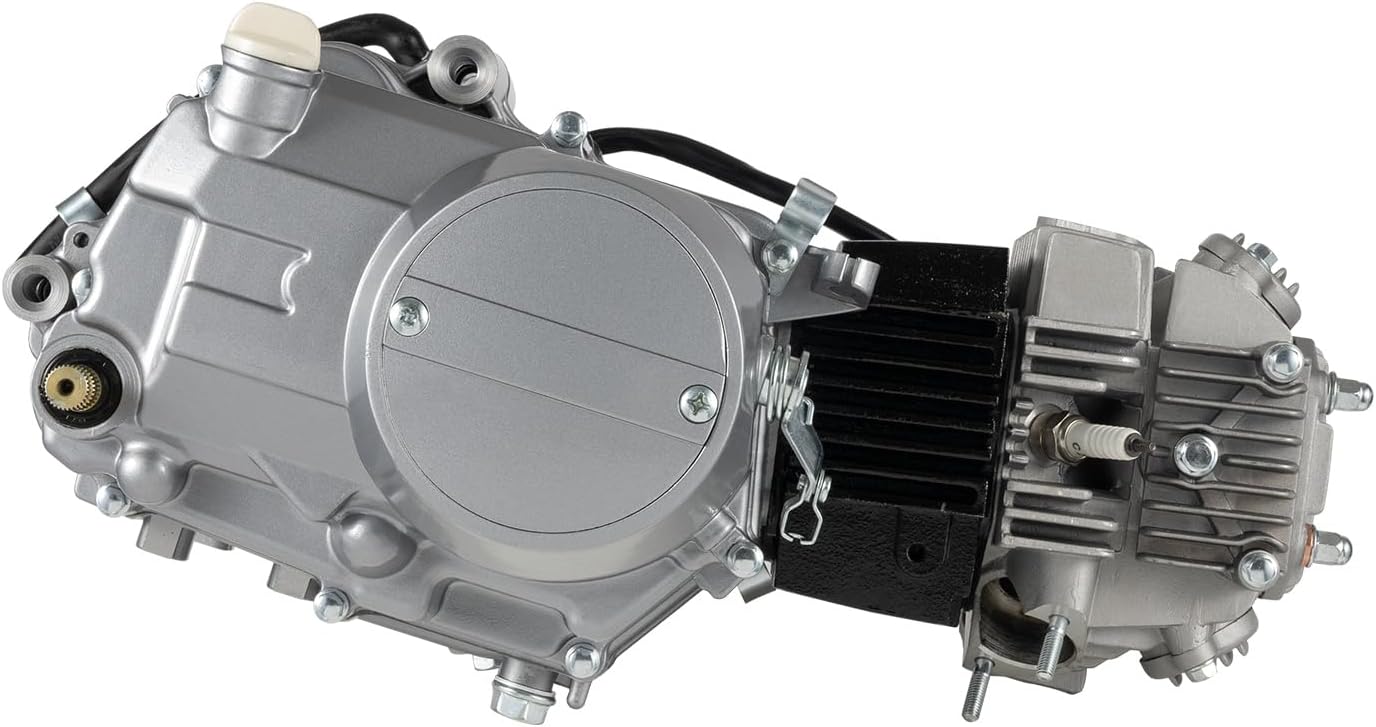 LOYALHEARTDY 125CC Engine 4 Stroke Motor Motorcycle Dirt Pit Bike ATV Quad Complete Kit Engine, Single Cylinder 4-speed Transmission Manual Clutch CDI Air-cooled, For Honda CRF50 Z50