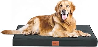 WAVVE Orthopädisches Hundebett, Hundesofa mit Eierkartonschaum für mittelgroße Hunde, 91 x 69 cm, Abnehmbare und Waschbare, rutschfeste Unterseite, Grau product image