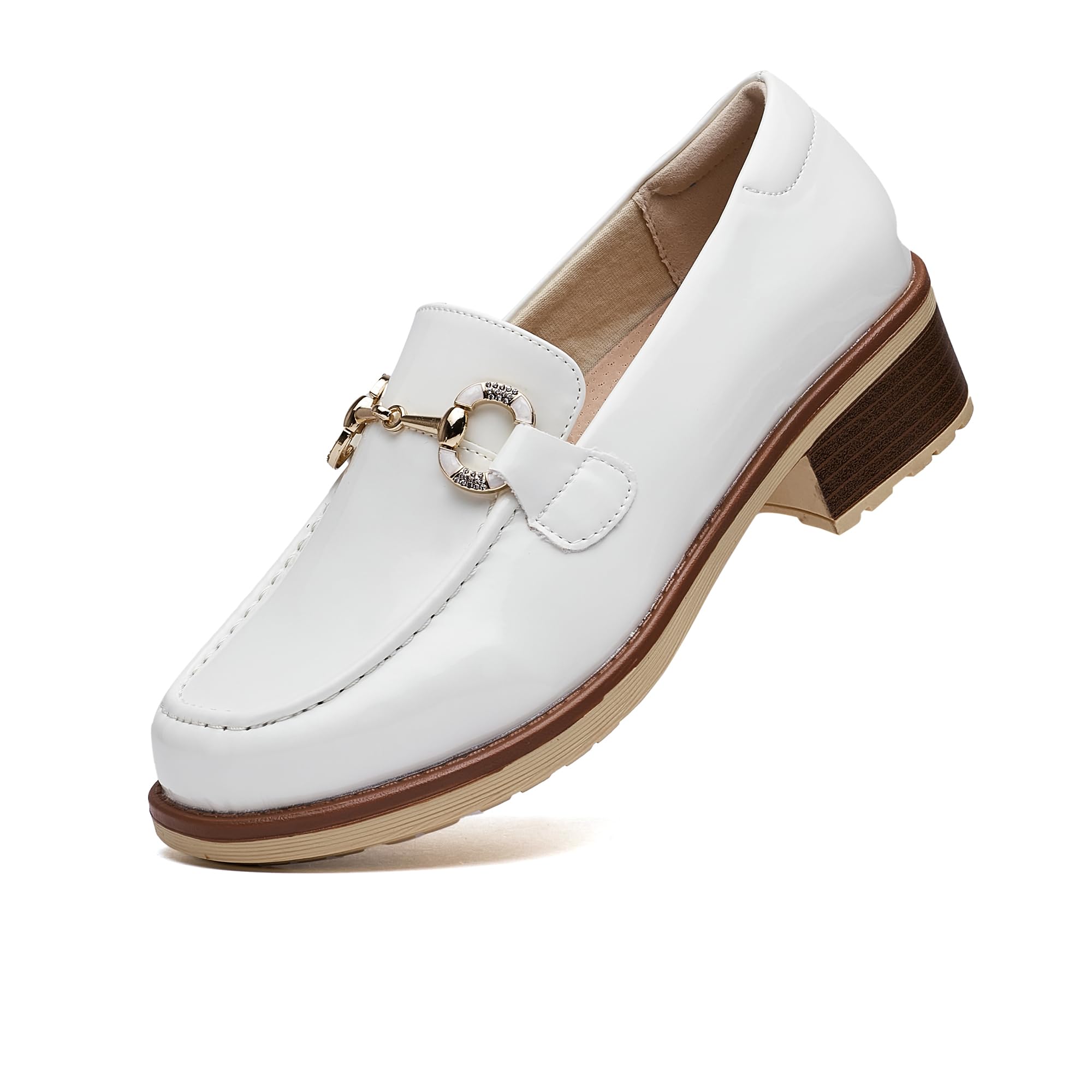 Loafers für Frauen - Bequeme Mokassins mit Sohlenplattform, geeignet für Büro, Freizeit und Arbeit