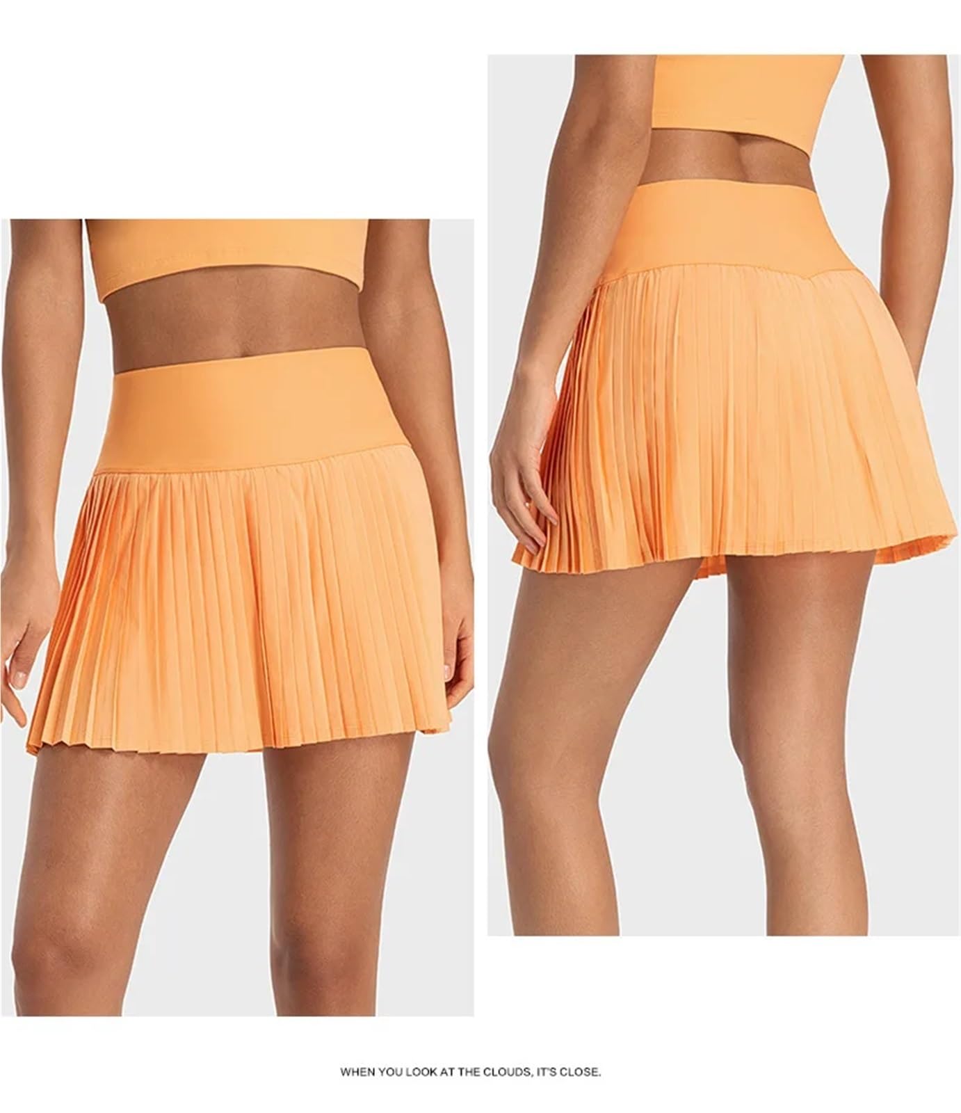 Faldas de Tenis Deportivas for Mujer, Mallas Cintura Alta, Pantalones Cortos Yoga y, Vestido con Bolsillos, Falda Plisada Falda Tenis Mujer