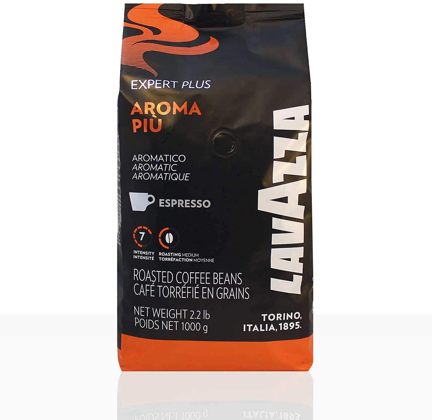 Kaffee Lavazza Expert Aroma Piu ungemahlen 1000g