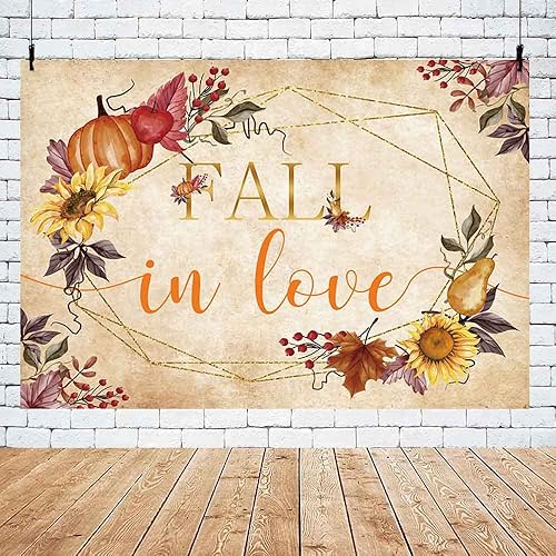 Telón de fondo de otoño de 7 x 5 pies, para dar gracias a tu amante, rústico, boda, fotografía, fondo, mujer, novia, decoración de fiesta, calabaza,