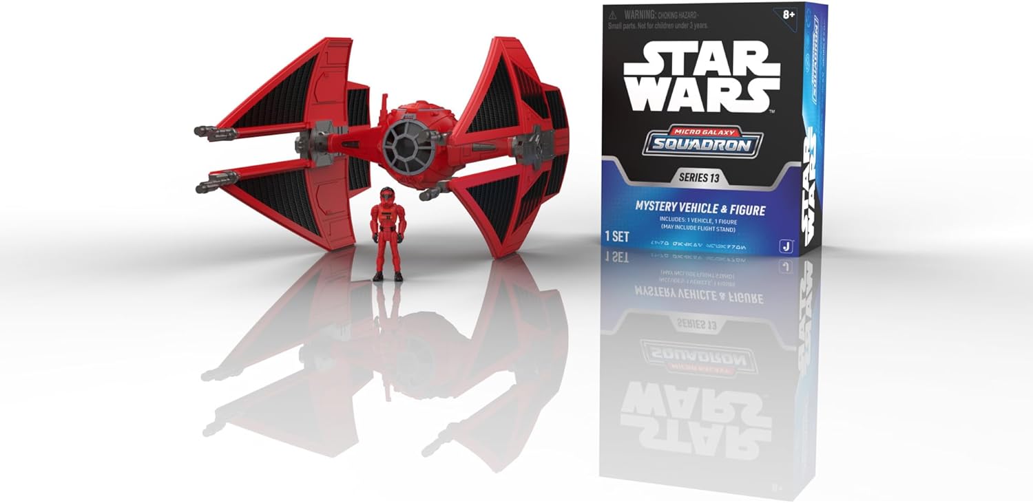 Star Wars™ Micro Galaxy Squadron First Order TIE Interceptor Mystery Bundle - 3-Inch and 2.5-Inch Vehicles with Accessories (Amazon Exclusive)