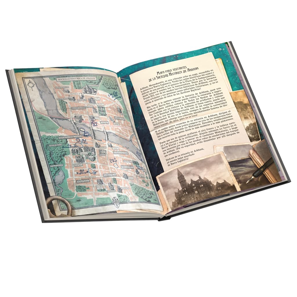 Asmodee Arkham Horror RPG Manual Básico, Juego de rol, A Partir de 14 Años, De 1 a 6 Jugadores, 45-360 Minutos por Partida, Español