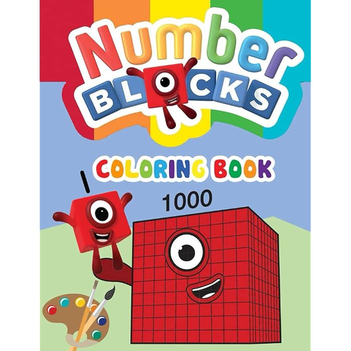 Buy Numberblocks coloring book: Numberblocks 1 to 1000 - High Quality ...