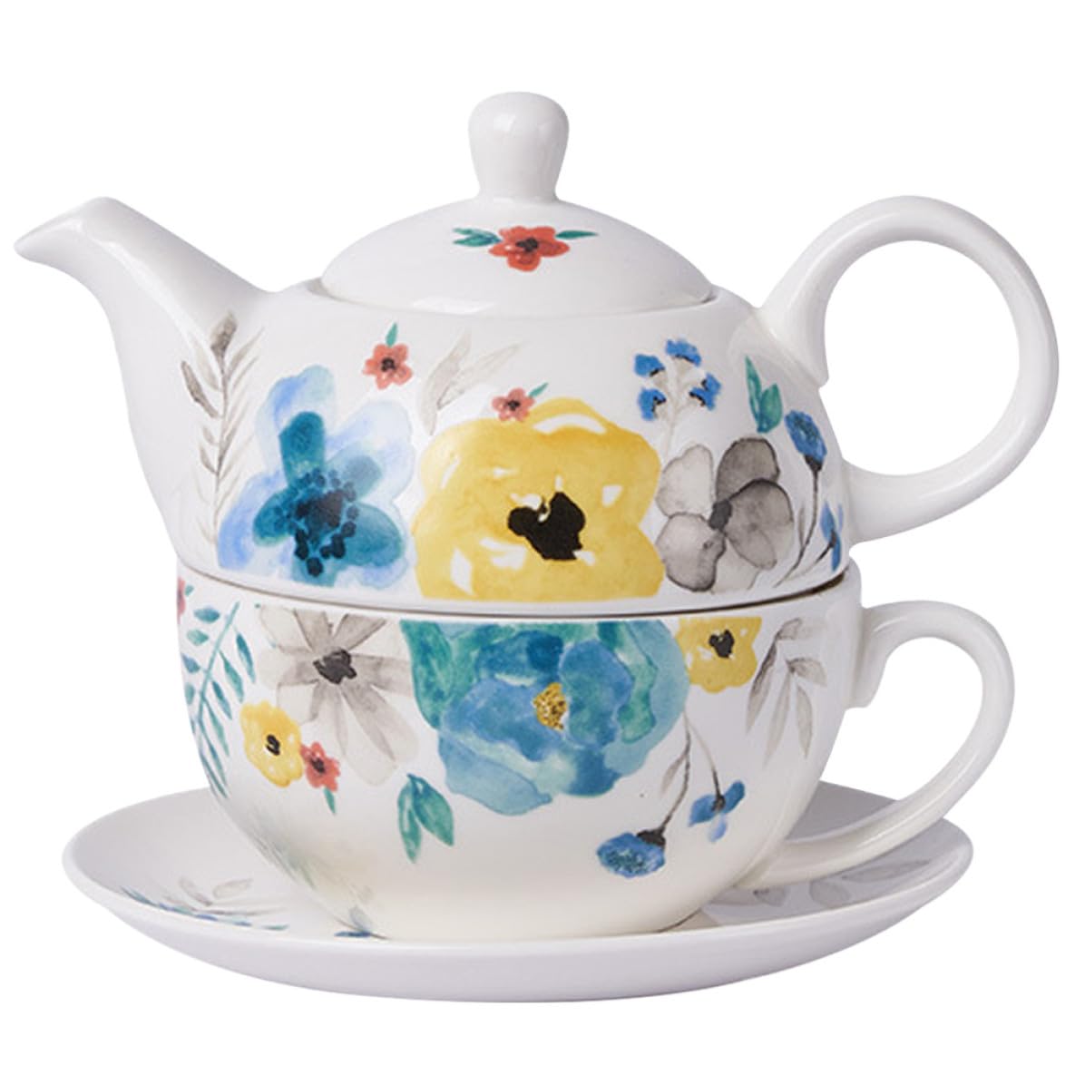 Tetera de cerámica portátil KICHOUSE fácil de usar con taza para ceremonia de té