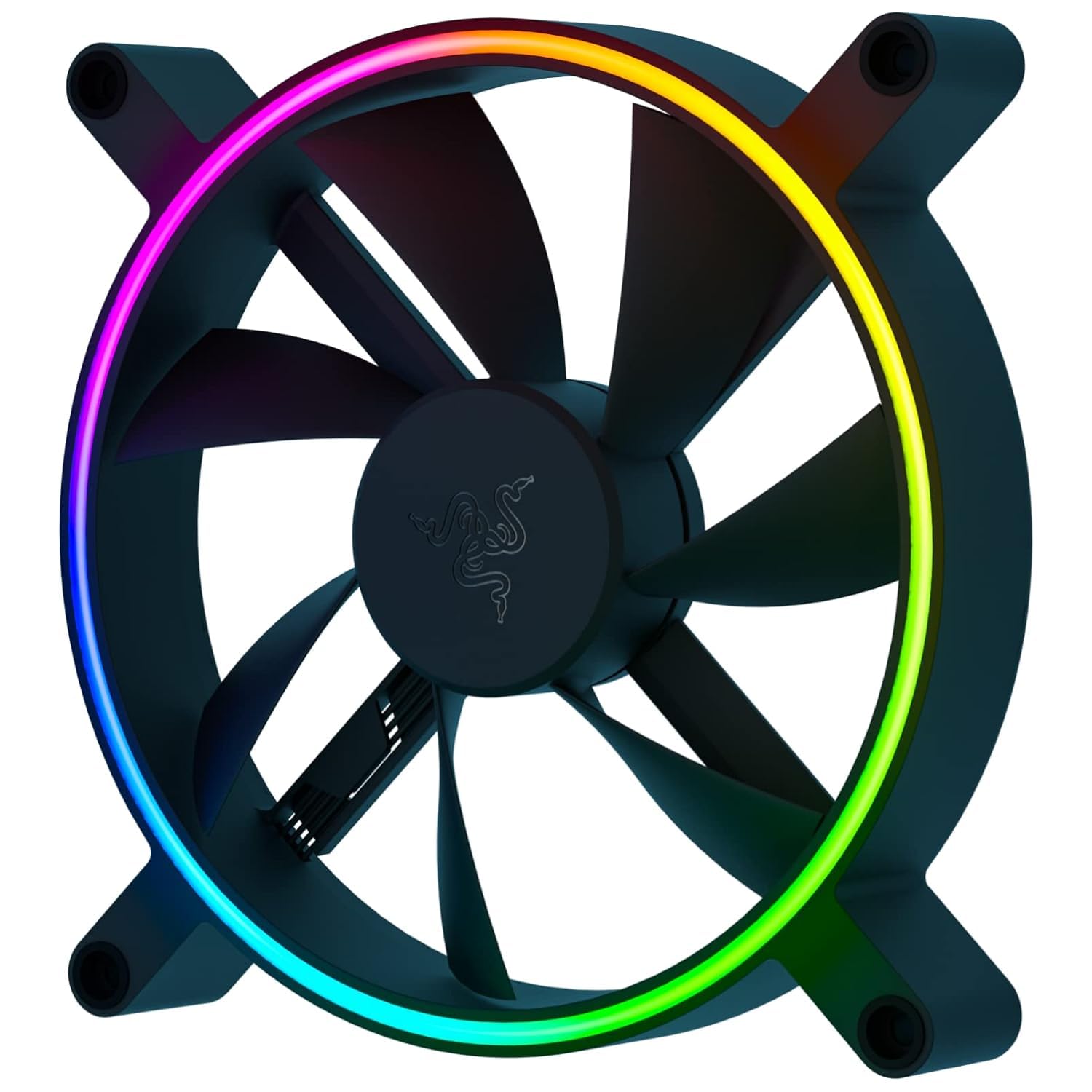 Razer Kunai Chroma Hydraulic RGB LED PWM Performance Fan (140mm) - Ventilador hidráulico aRGB PC (conecten hasta 8 Ventiladores, Soporte para Controladores de Ventilador PWN) 1 Ventiladore